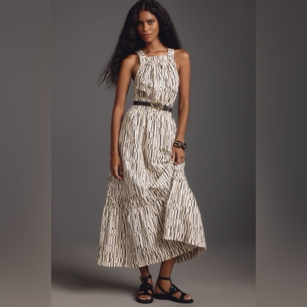 NWT Anthropologie Somerset Maxi Dress: Poplin Halter Edition
